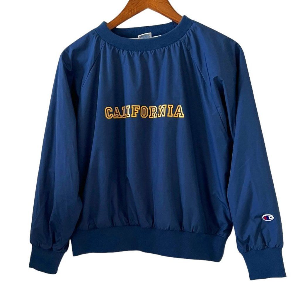Champion Women's Vintage Nylon Windbreaker Pullover Shirt Size M